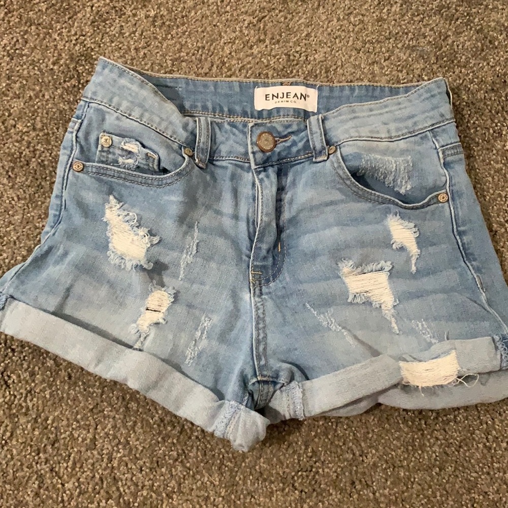 denim shorts